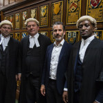 William Davis, Jonathan Higgs QC, Jens Lapidus Peter Eguae. Middle Temple, London. Foto Johan Palmgren